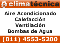 ClimaTcnica Aire acondicionado, calefaccin, ventilacin, bombas de agua, Telfono (011) 45535200